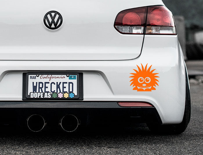 Adorable Hedgehog Bumper Car Sticker